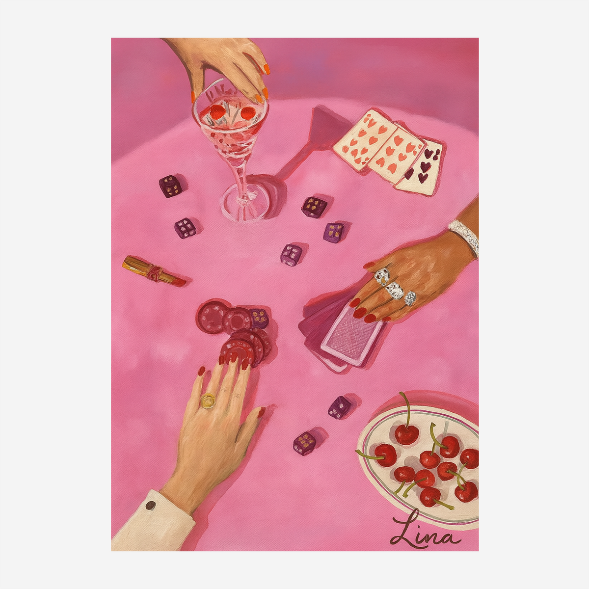 "CHERRY DIVA" POSTER
