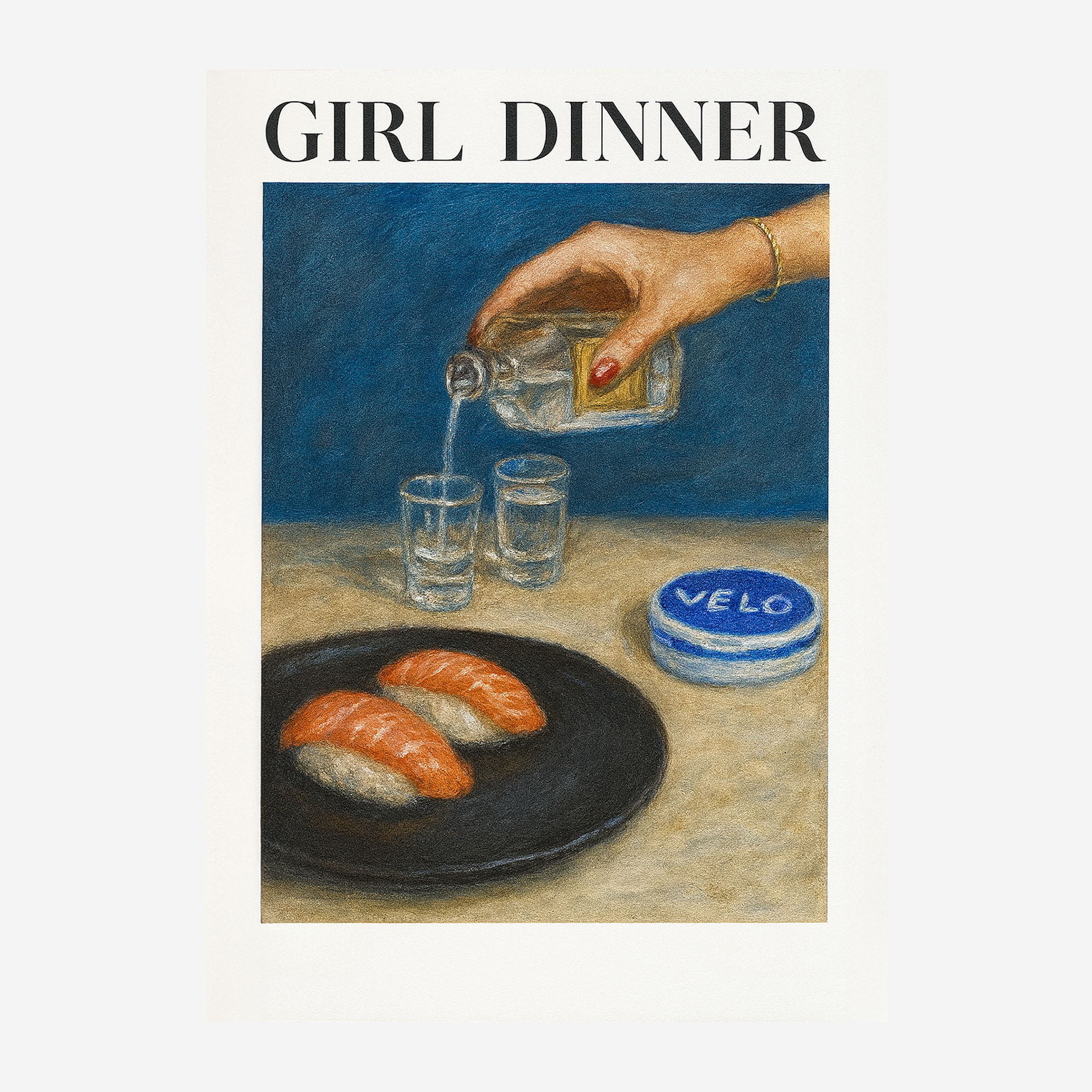"GIRL DINNER" POSTER