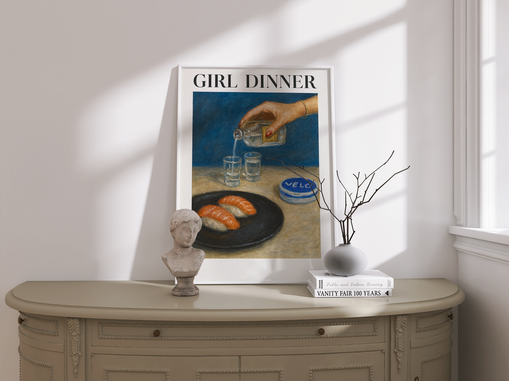 "GIRL DINNER" POSTER