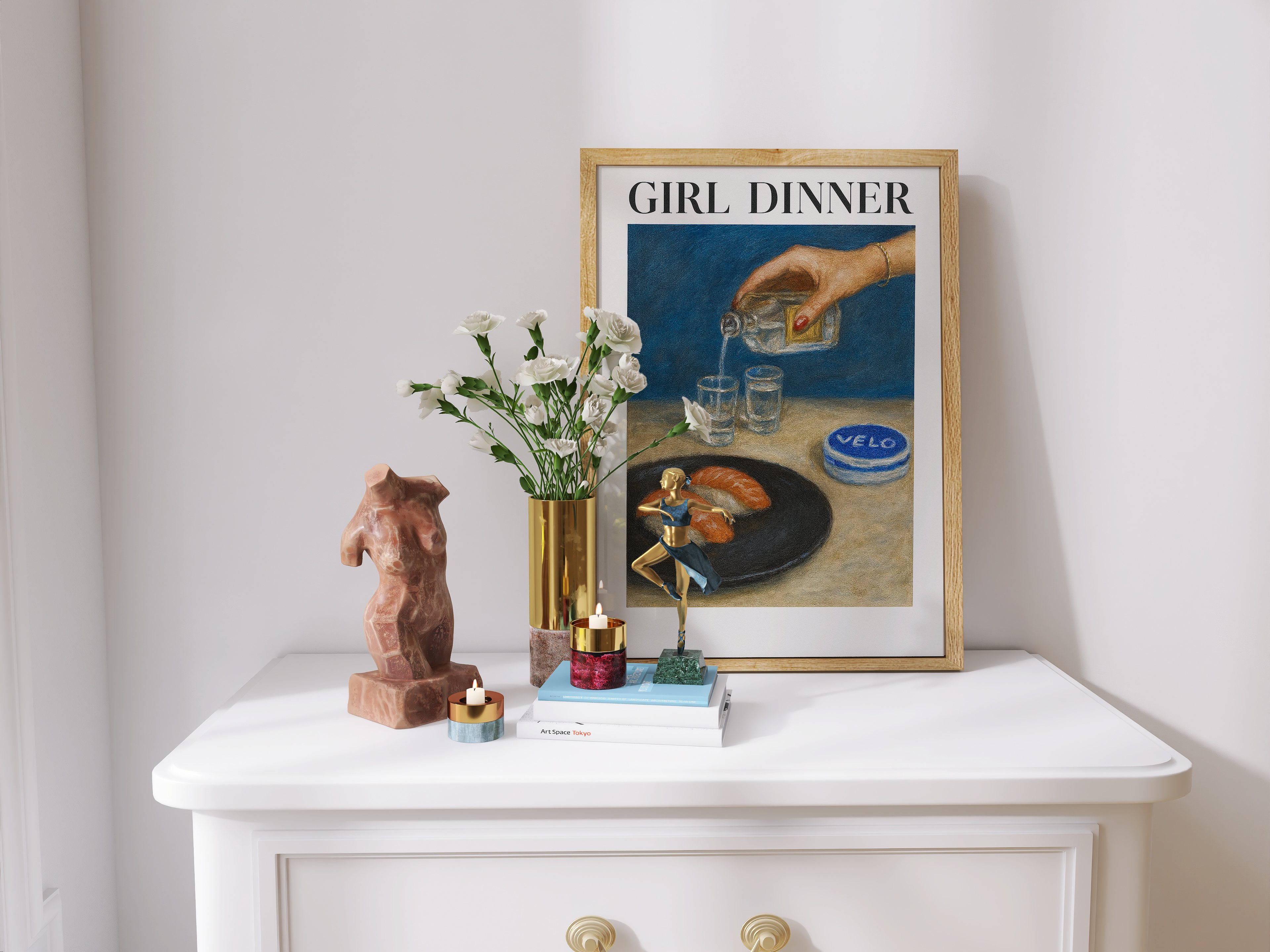 "GIRL DINNER" POSTER
