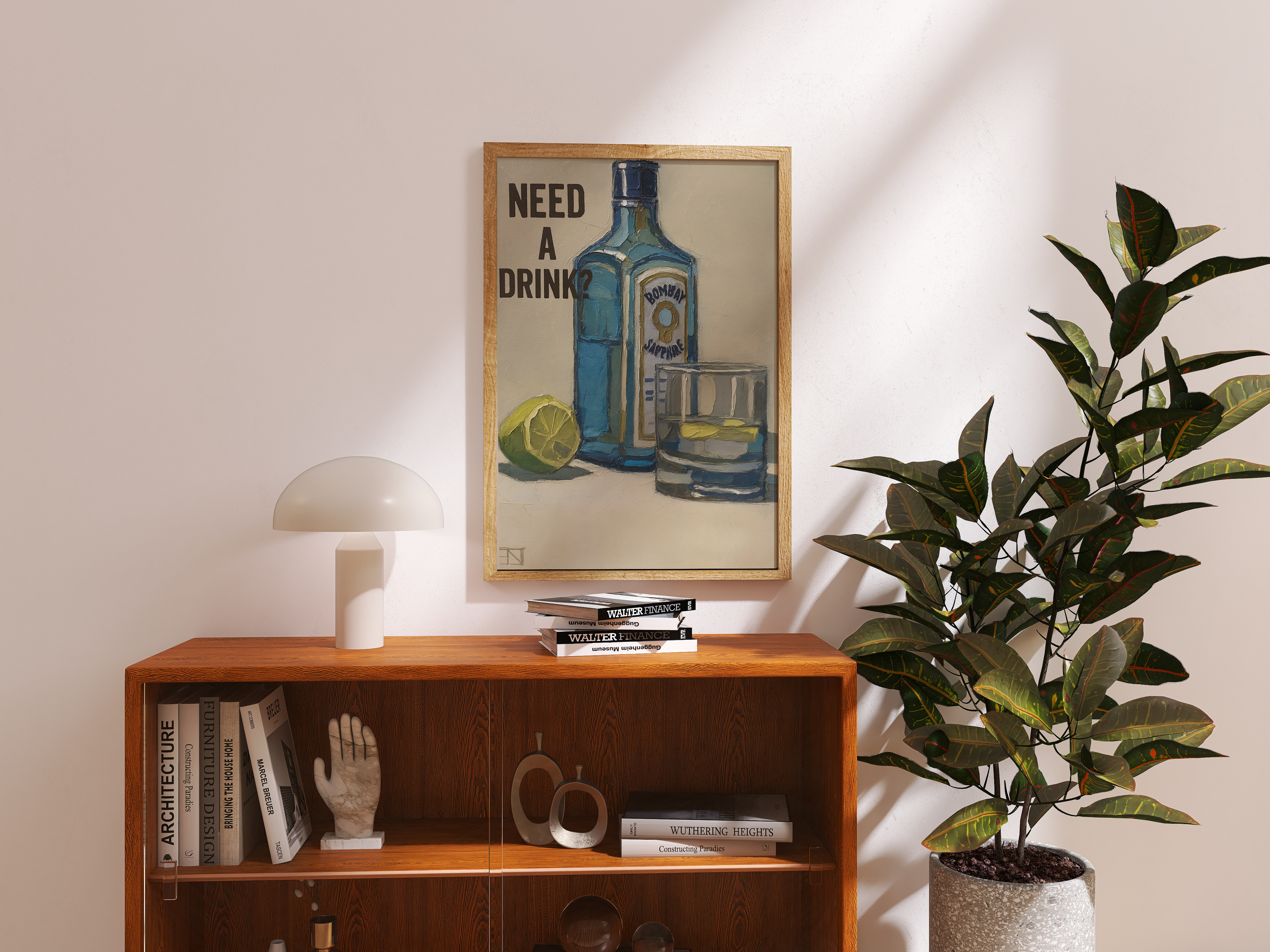 "NEED A DRINK" POSTER