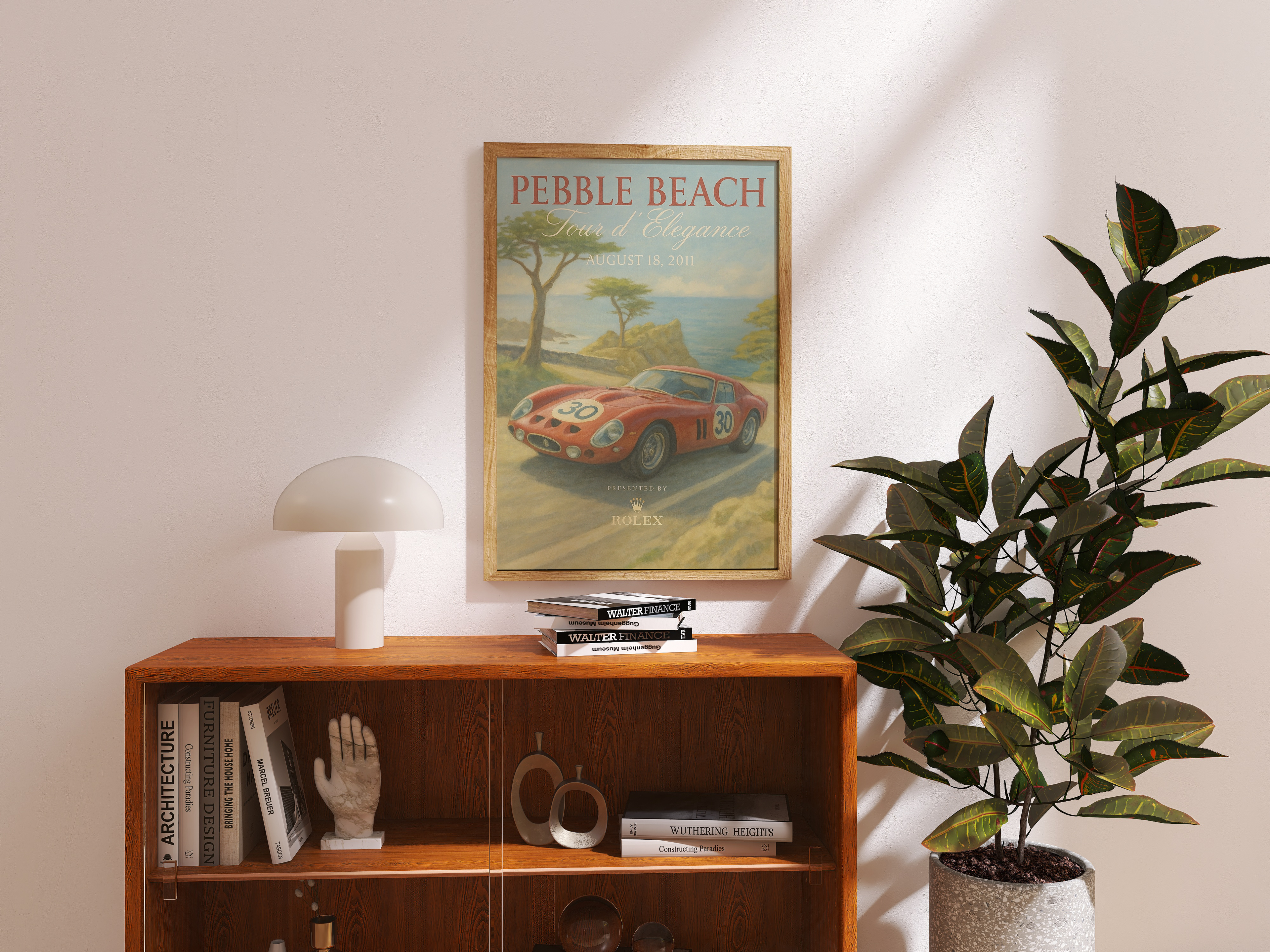 "PEBBLE BEACH" POSTER