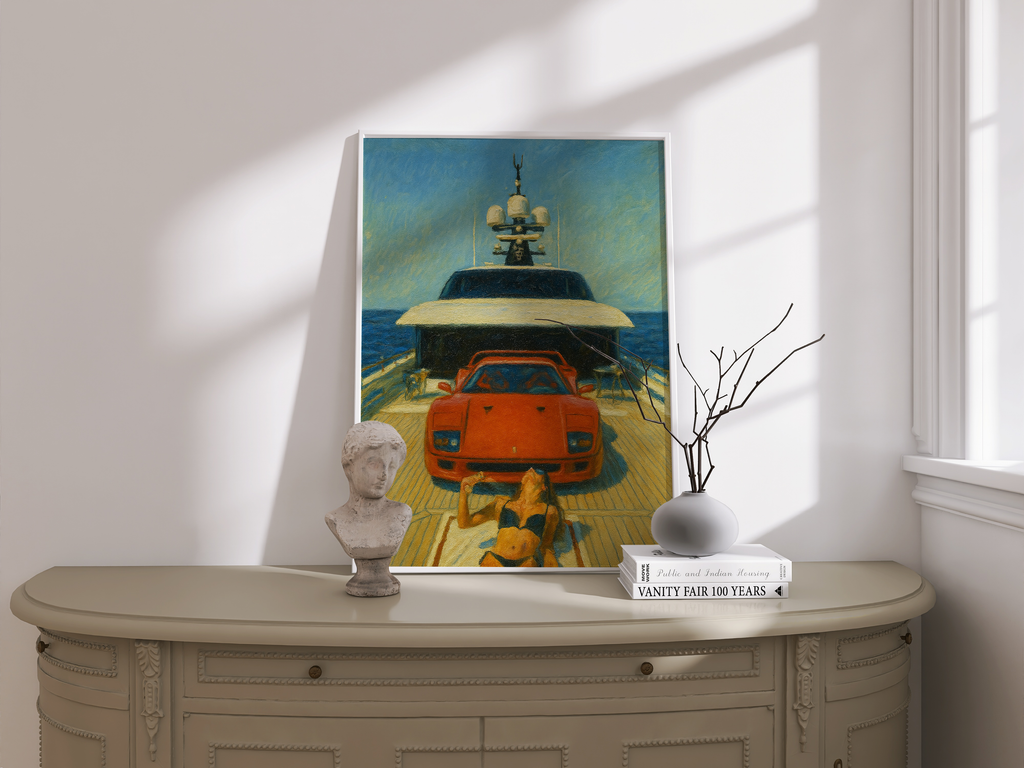 "THE YACHT" POSTER