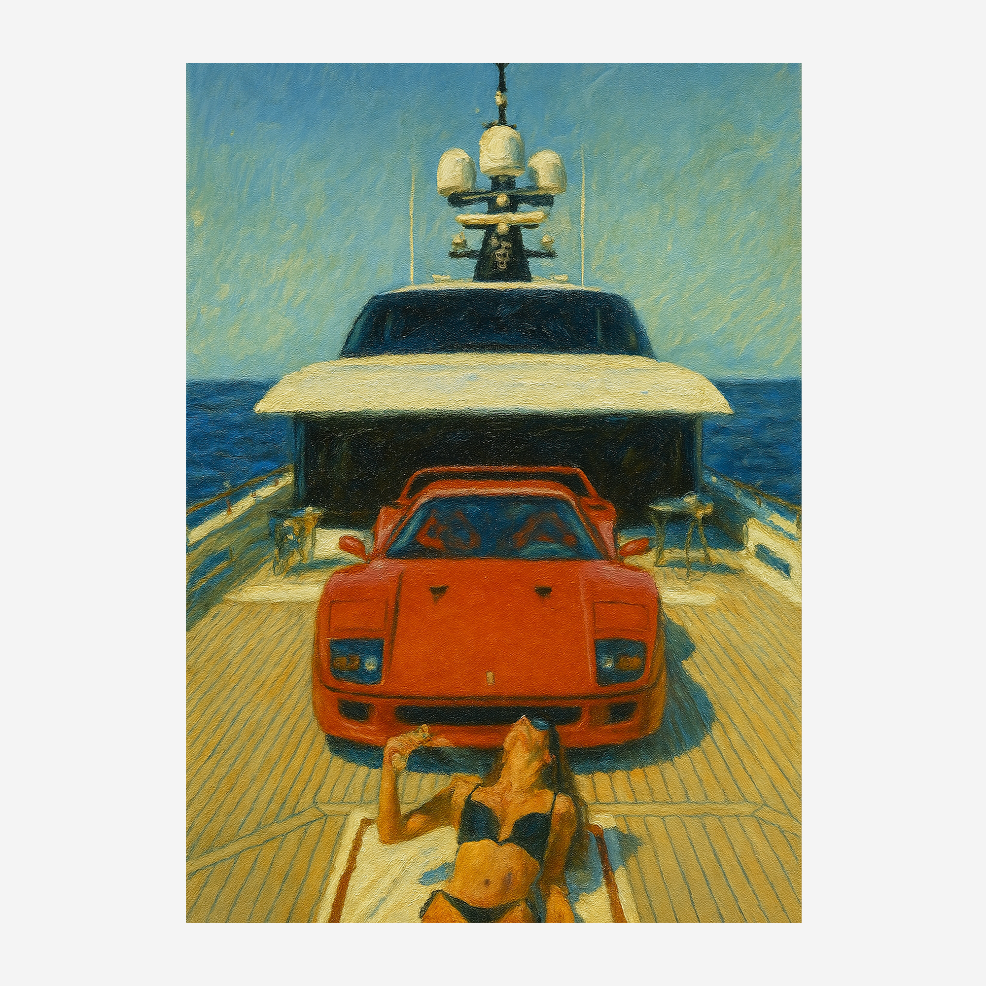"THE YACHT" POSTER