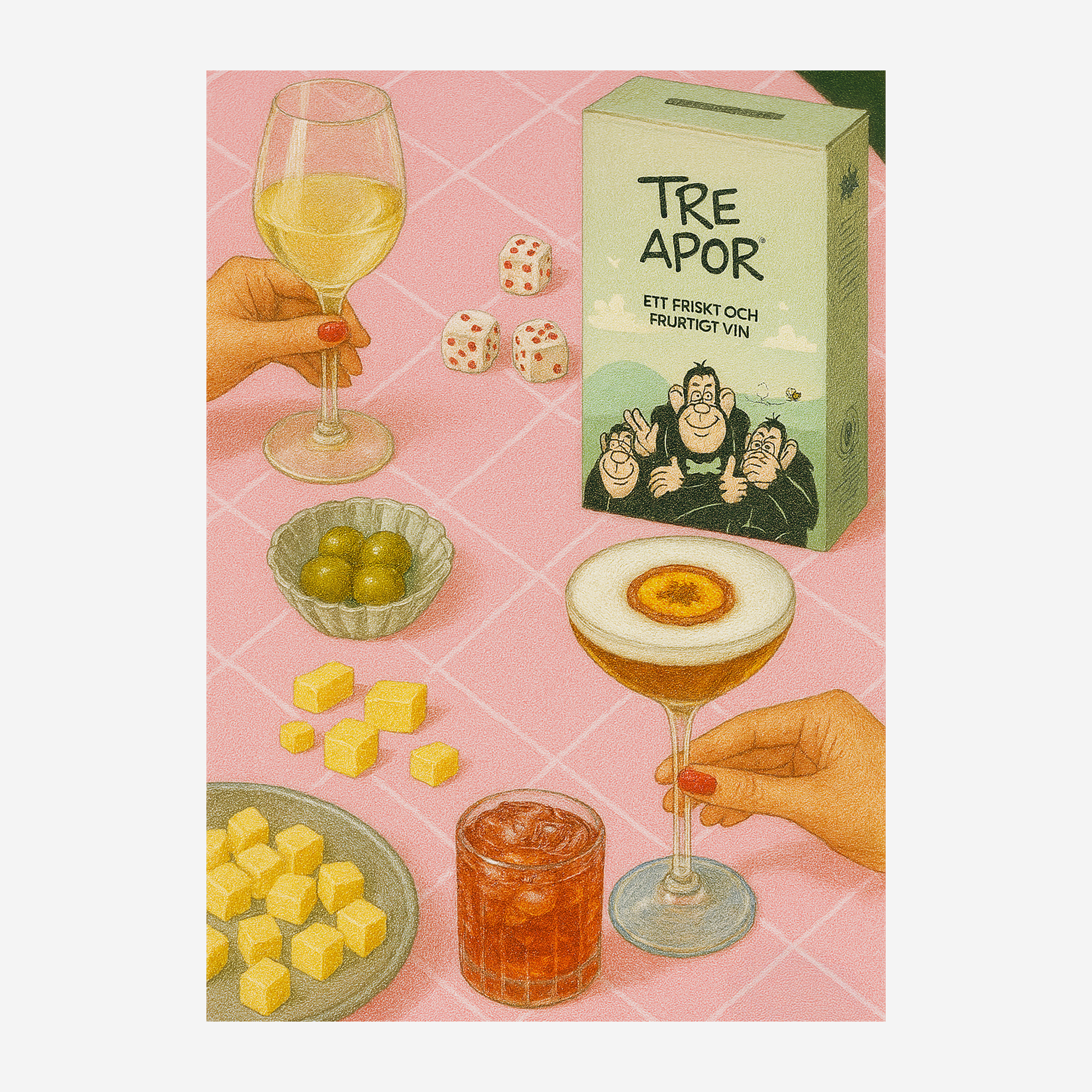 "TRE APOR" POSTER